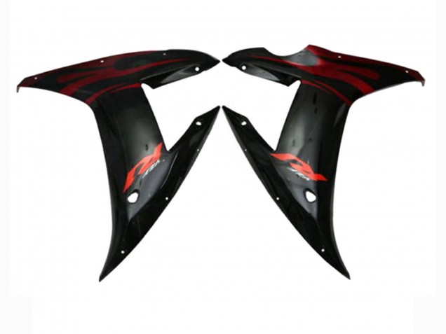 2002-2003 Red Black Flame Yamaha YZF 1000 R1 Motorcycle Fairings Canada