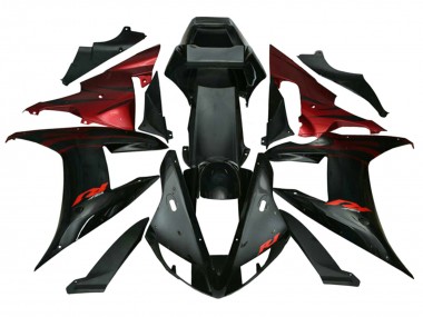 2002-2003 Red Black Flame Yamaha YZF 1000 R1 Motorcycle Fairings Canada