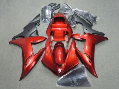 2002-2003 Red Matte Black Yamaha YZF 1000 R1 Motorcycle Fairing Canada