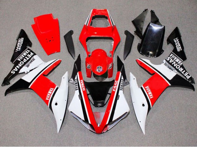 2002-2003 White Red Black Yamalube Petronas Yamaha YZF 1000 R1 Motorcycle Fairings Canada