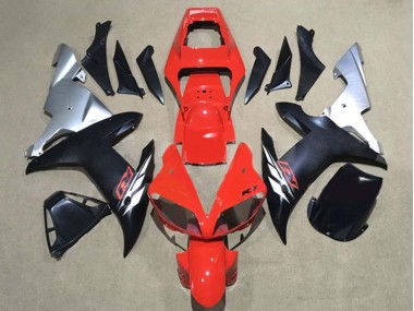 2002-2003 RedSilver Matte Black Yamaha YZF 1000 R1 Motorcycle Fairings Canada