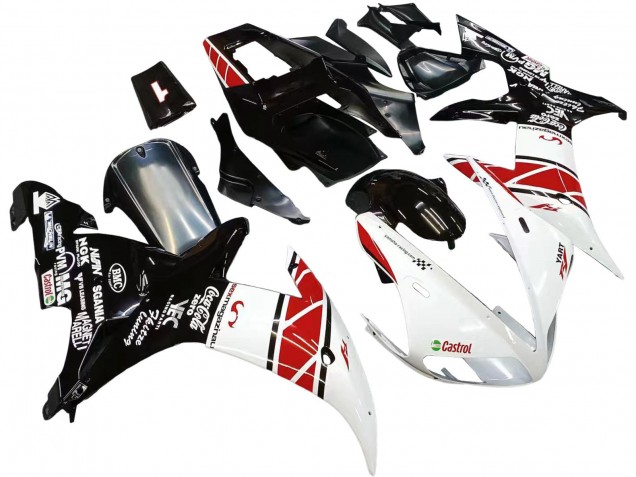 2002-2003 White Red Black Castrol Yamaha YZF 1000 R1 Motorcycle Fairings Canada