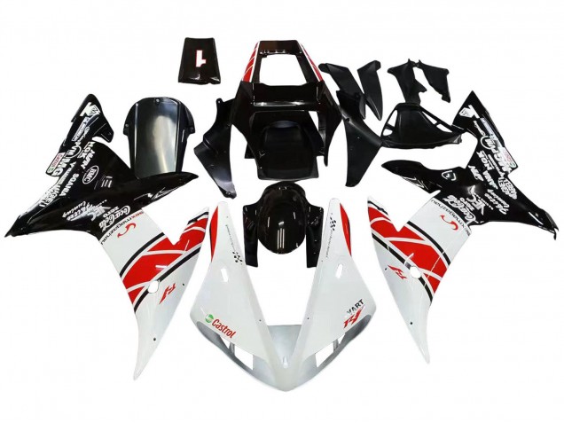 2002-2003 White Red Black Castrol Yamaha YZF 1000 R1 Motorcycle Fairings Canada