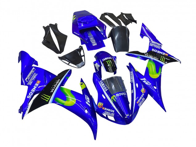 2002-2003 Blue Black Green MoviStar ENEOS Monster Yamaha YZF 1000 R1 Motorcycle Fairings Canada