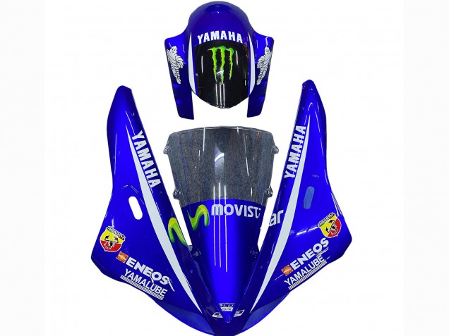 2002-2003 Blue Black Green MoviStar ENEOS Monster Yamaha YZF 1000 R1 Motorcycle Fairings Canada