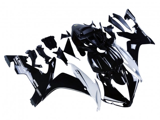 2004-2006 Glossy Black White Motul Yamaha YZF 1000 R1 Motorcycle Fairings Canada