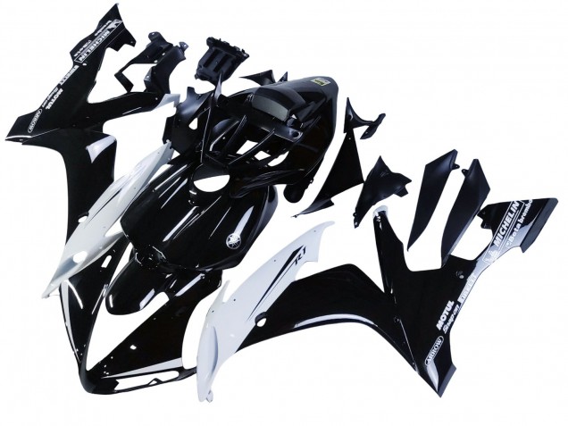 2004-2006 Glossy Black White Motul Yamaha YZF 1000 R1 Motorcycle Fairings Canada