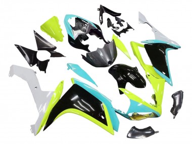 2007-2008 Light Blue Lime Green Black Yamaha YZF 1000 R1 Motorcycle Fairings Canada