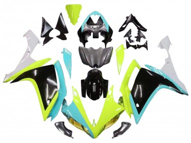 2007-2008 Light Blue Lime Green Black Yamaha YZF 1000 R1 Motorcycle Fairings Canada