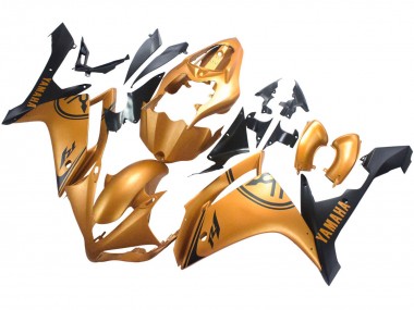2007-2008 Gold Black Yamaha YZF 1000 R1 Motorcycle Fairings Canada