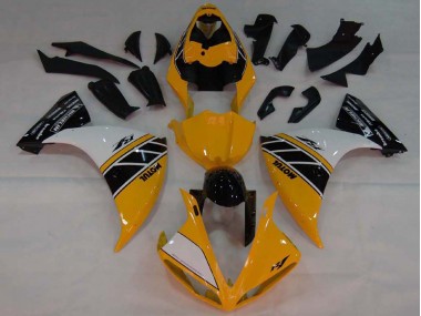 2007-2008 Yellow White Black Yamaha YZF 1000 R1 Motorcycle Fairings Canada