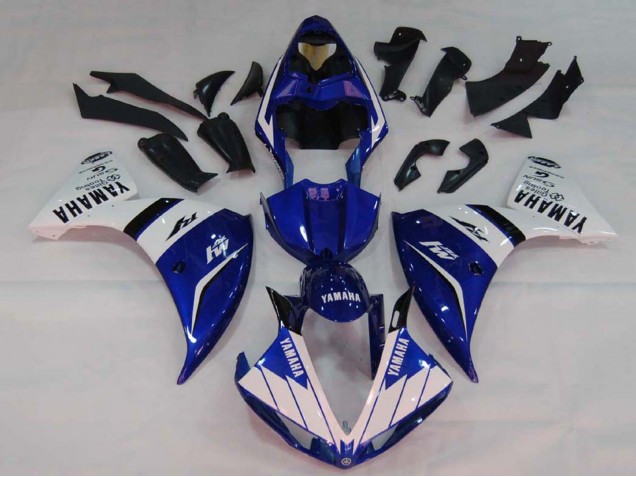 2009-2011 White Blue Black M1 Yamaha YZF 1000 R1 Motorcycle Fairings Canada