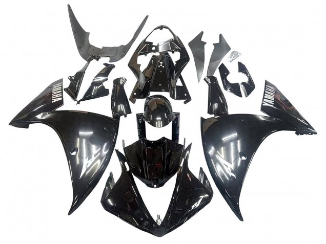 2009-2011 Glossy Black White Decal Yamaha YZF 1000 R1 Motorcycle Fairings Canada