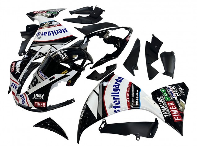 2009-2011 Glossy Black White Red Volvo Fimer Yamalube 87 Yamaha YZF 1000 R1 Motorcycle Fairings Canada