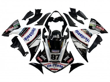 2009-2011 Glossy Black White Red Volvo Fimer Yamalube 87 Yamaha YZF 1000 R1 Motorcycle Fairings Canada
