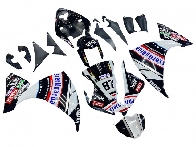 2012-2014 Glossy Black White Red Fimer Yamalube Sterilgarda 87 Yamaha YZF 1000 R1 Motorcycle Fairings Canada