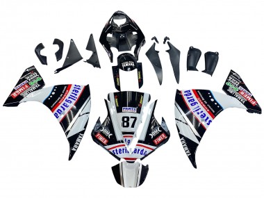 2012-2014 Glossy Black White Red Fimer Yamalube Sterilgarda 87 Yamaha YZF 1000 R1 Motorcycle Fairings Canada
