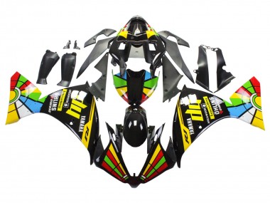 2012-2014 Glossy Black Yellow Green Blue Red Color Wheel Yamaha YZF 1000 R1 Motorcycle Fairings Canada