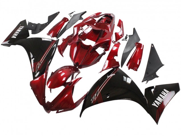 2012-2014 Red Glossy Black Yamaha YZF 1000 R1 Motorcycle Fairings Canada