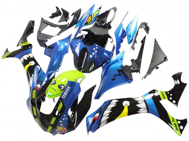 2020-2025 Blue Green Black Shark Yamaha YZF 1000 R1 Motorcycle Fairings Canada