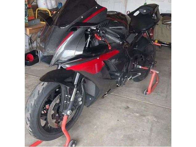 2020-2025 Black Carbon Fiber Red Yamaha YZF 1000 R1 Motorcycle Fairings Canada