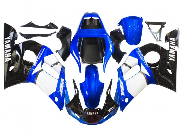 1998-2002 White Blue Glossy Black Yamaha YZF 600 R6 Motorcycle Fairings Canada