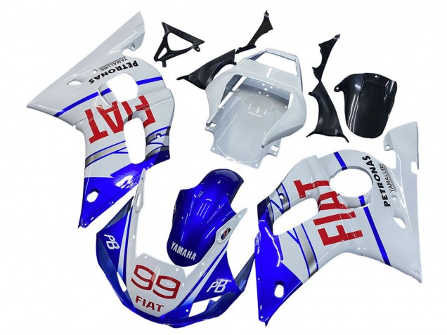 1998-2002 White Blue Red Fiat 99 Yamaha YZF 600 R6 Motorcycle Fairings Canada