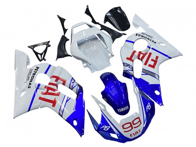1998-2002 White Blue Red Fiat 99 Yamaha YZF 600 R6 Motorcycle Fairings Canada