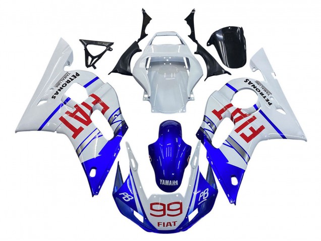 1998-2002 White Blue Red Fiat 99 Yamaha YZF 600 R6 Motorcycle Fairings Canada