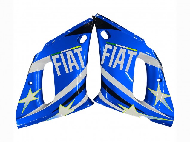 1998-2002 White Blue Neon Yellow Fiat Motul Michelin Yamaha YZF 600 R6 Motorcycle Fairings Canada