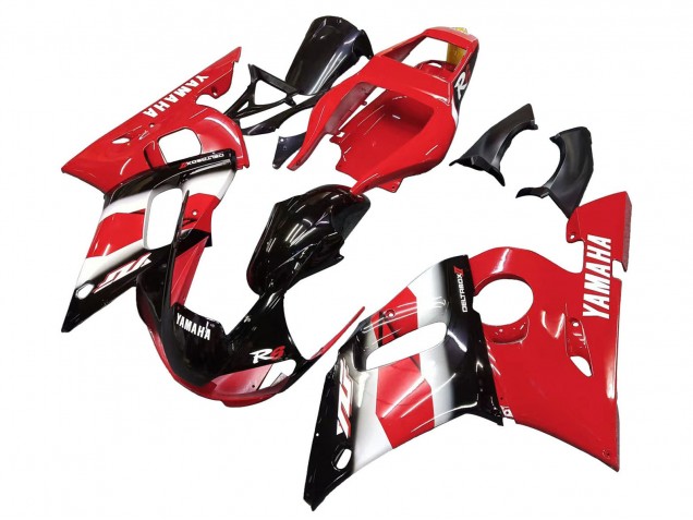 1998-2002 Red White Glossy Black Yamaha YZF 600 R6 Motorcycle Fairing Canada