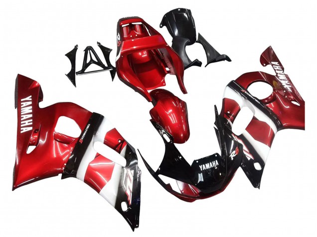 1998-2002 Red White Glossy Black Yamaha YZF 600 R6 Motorcycle Fairings Canada