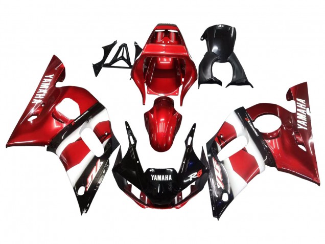 1998-2002 Red White Glossy Black Yamaha YZF 600 R6 Motorcycle Fairings Canada