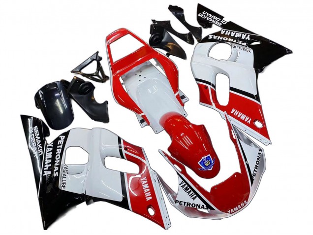 1998-2002 White Red Black Petronas Yamalube 50th Yamaha YZF 600 R6 Motorcycle Fairings Canada
