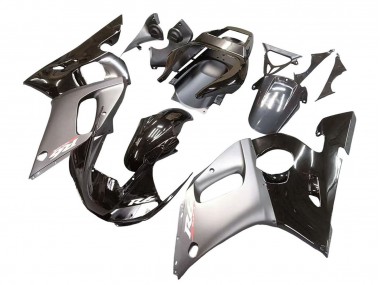 1998-2002 Silver Glossy Black Yamaha YZF 600 R6 Motorcycle Fairings Canada
