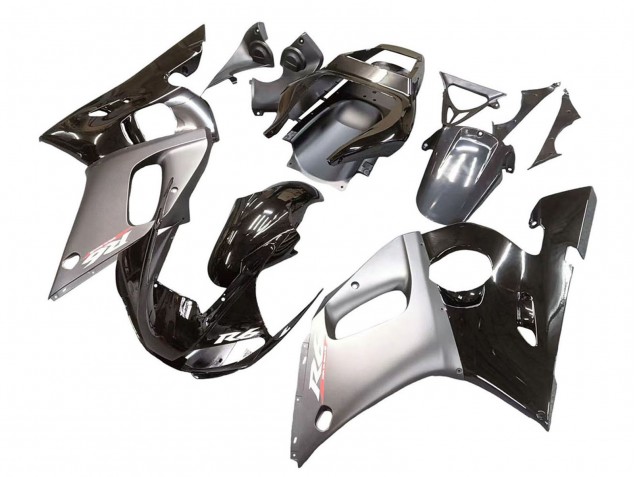 1998-2002 Silver Glossy Black Yamaha YZF 600 R6 Motorcycle Fairings Canada