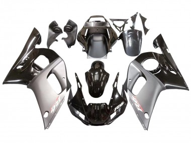 1998-2002 Silver Glossy Black Yamaha YZF 600 R6 Motorcycle Fairings Canada