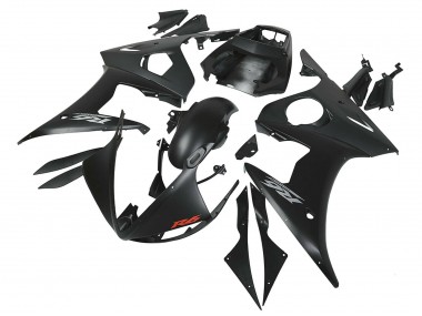 2003-2004 Matte Black Yamaha YZF R6 Motorcycle Fairings Canada