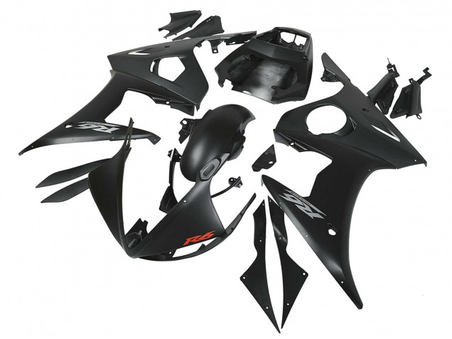 2006-2009 Matte Black Yamaha YZF R6S Motorcycle Fairings Canada
