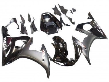 2003-2004 Glossy Black Matte Black White Decals Yamaha YZF R6 Motorcycle Fairings Canada