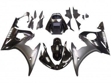 2003-2004 Glossy Black Matte Black White Decals Yamaha YZF R6 Motorcycle Fairings Canada
