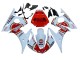 2006-2009 White Red Lucky Strike Motul Yamaha YZF R6S Motorcycle Fairings Canada