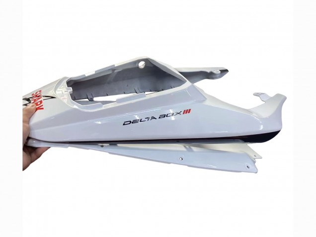 2006-2009 White with Dark Black Flame Yamaha YZF R6S Motorcycle Fairings Canada