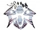 2006-2009 White with Dark Black Flame Yamaha YZF R6S Motorcycle Fairings Canada