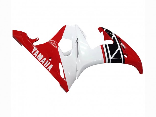 2003-2004 White Red Glossy Black Yamaha YZF R6 Motorcycle Fairing Canada