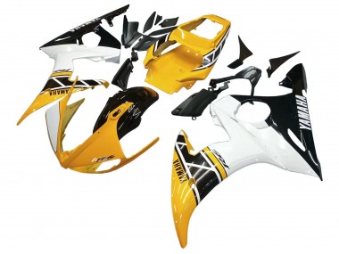 2006-2009 Yellow White Glossy Black Yamaha YZF R6S Motorcycle Fairings Canada