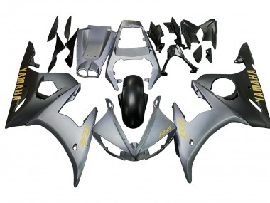 2003-2004 Matte Grey Matte Black Gold Decals Yamaha YZF R6 Motorcycle Fairings Canada