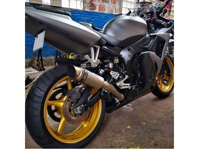 2006-2009 Matte Grey Matte Black Gold Decals Yamaha YZF R6S Motorcycle Fairings Canada