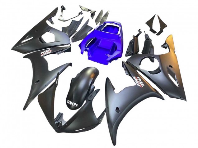 2003-2004 Blue Matte Black Yamaha YZF R6 Motorcycle Fairings Canada