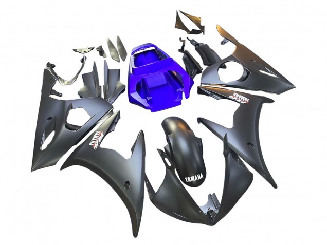 2003-2004 Blue Matte Black Yamaha YZF R6 Motorcycle Fairings Canada
